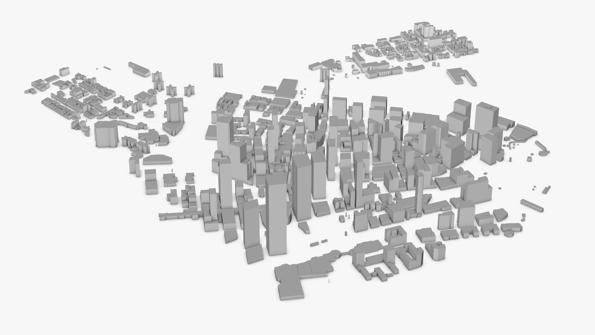 New York City Low-poly 3D model_4