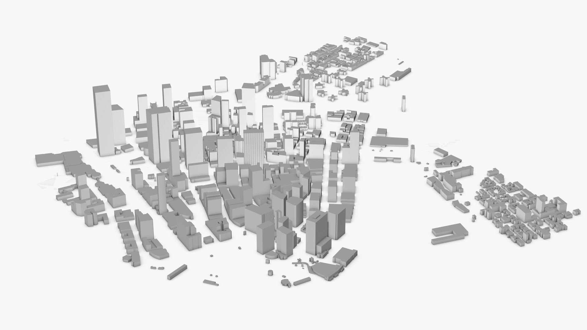 New York City Low-poly 3D model_5