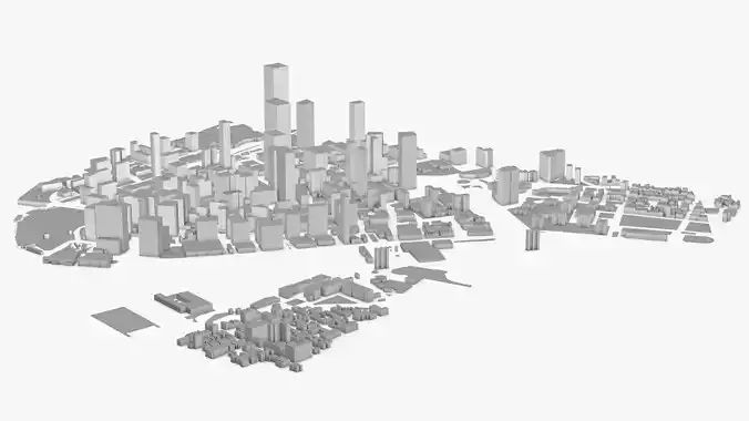 New York City Low-poly 3D model