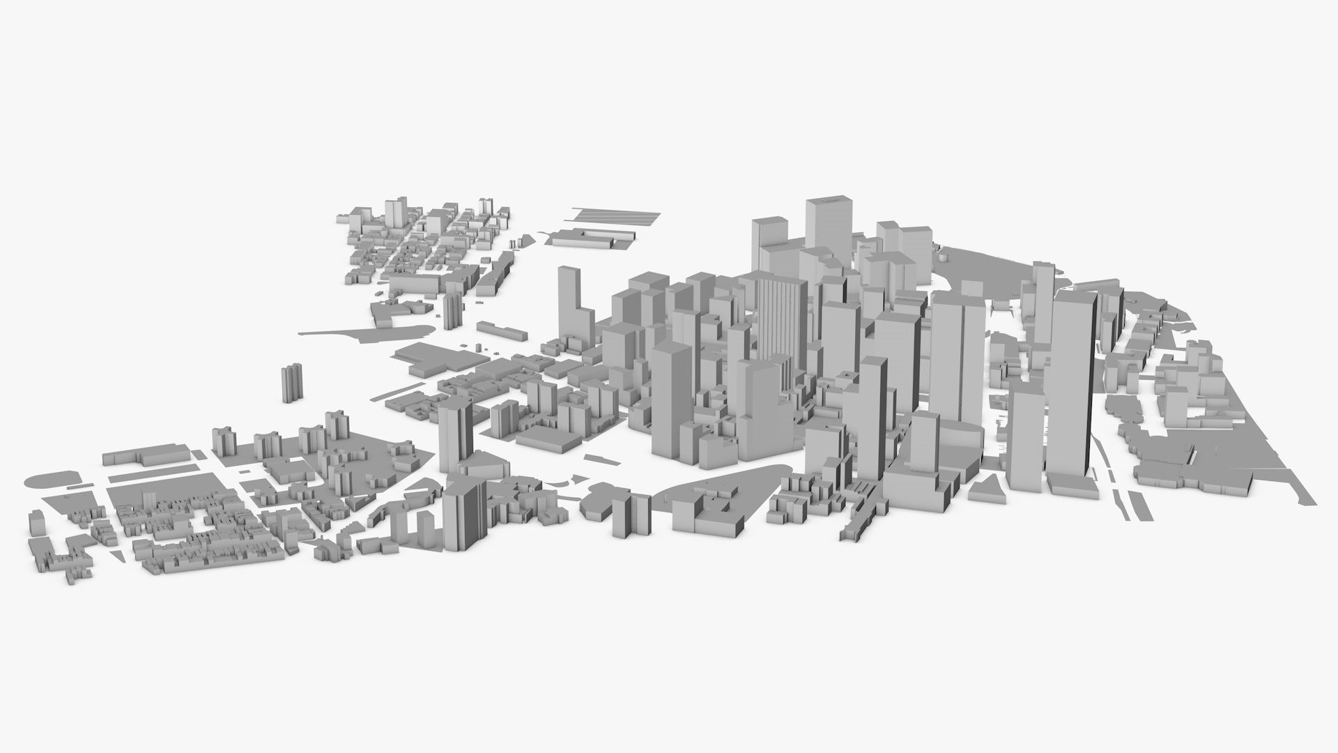 New York City Low-poly 3D model_3