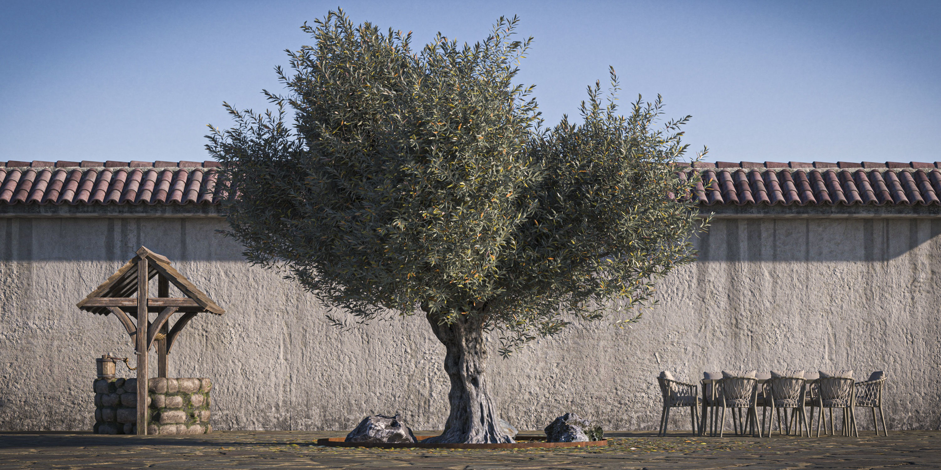 Olive Tree 04 RETOPO  3D model_1