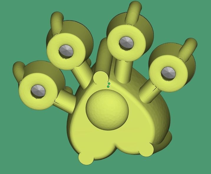 Puseta bear paw 3D print model_2