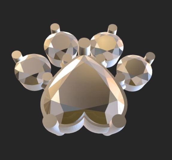 Puseta bear paw 3D print model_5