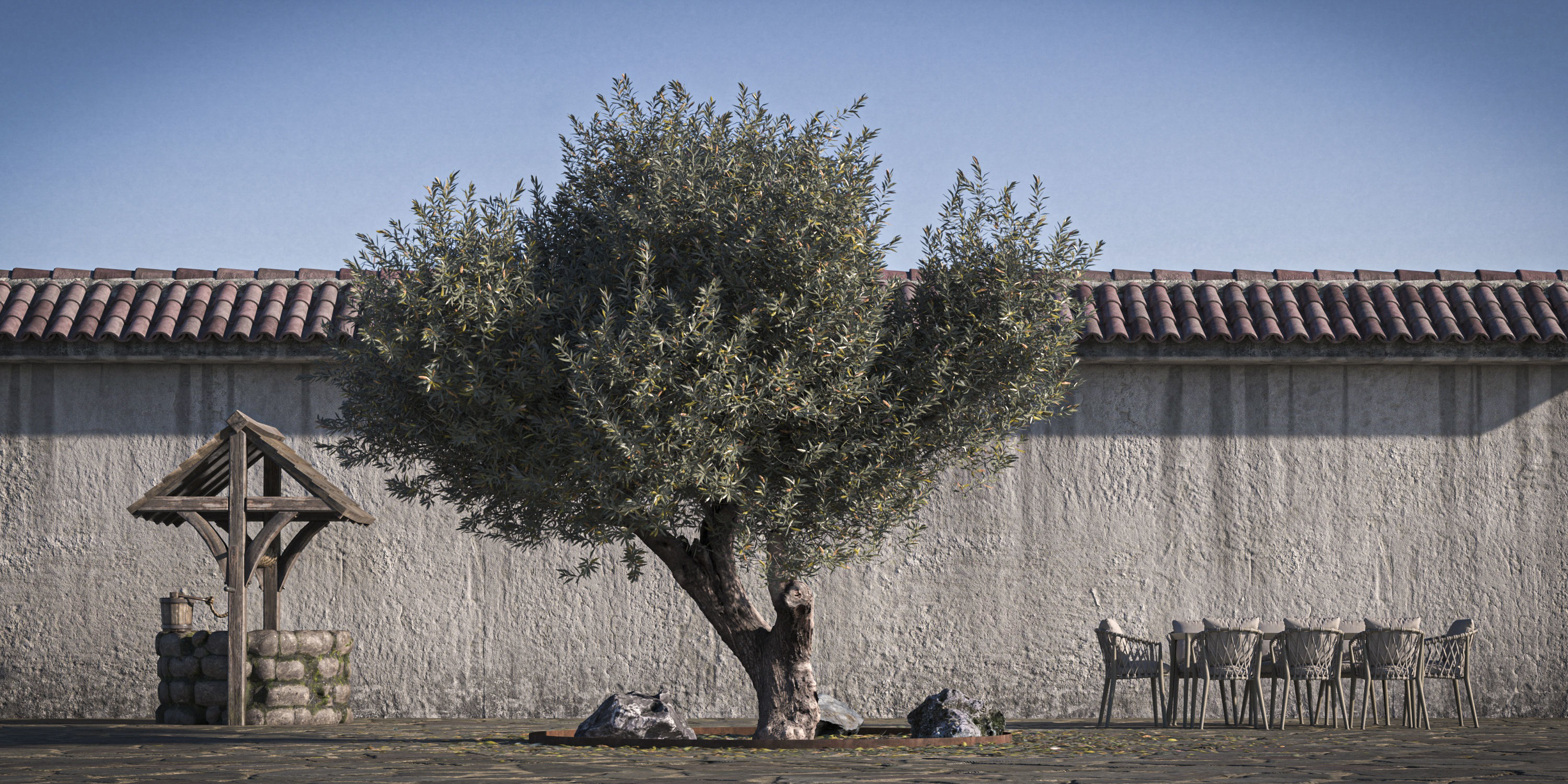 Olive Tree 06 RETOPO  3D model_1