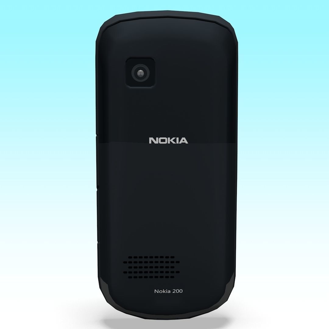 Phone Nokia 200 3D model_4