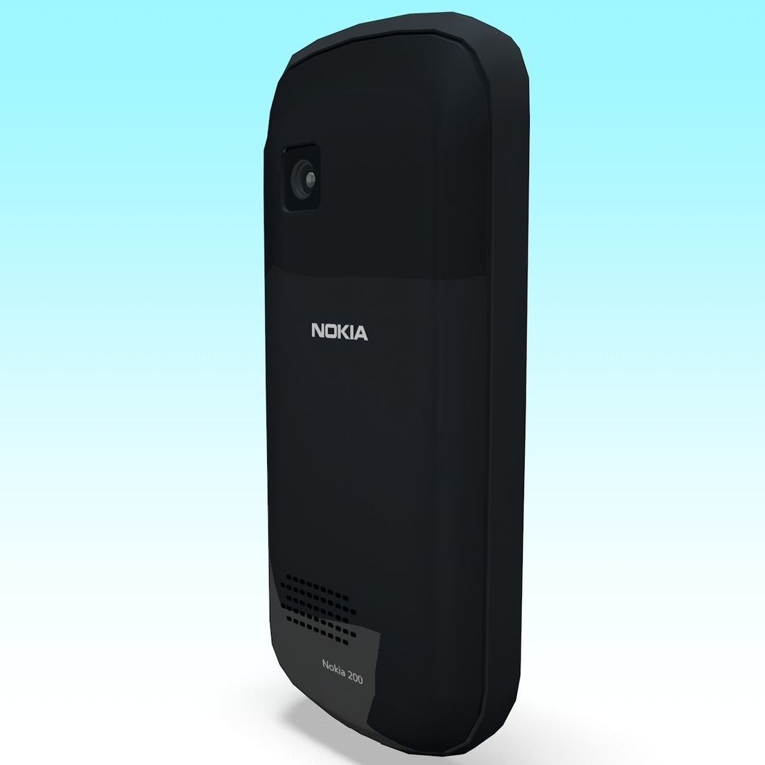 Phone Nokia 200 3D model_3