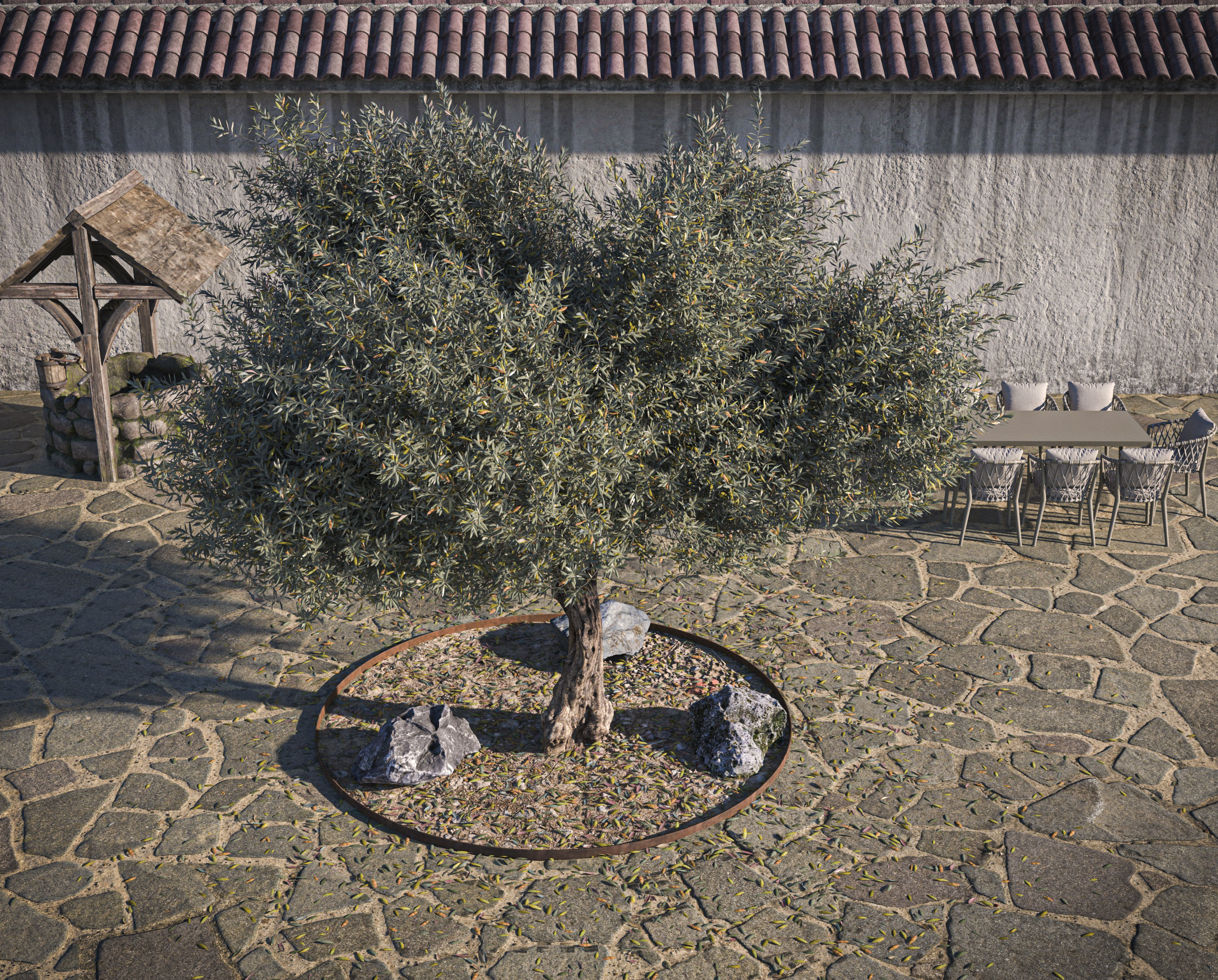 Olive Tree 07 RETOPO  3D model_4