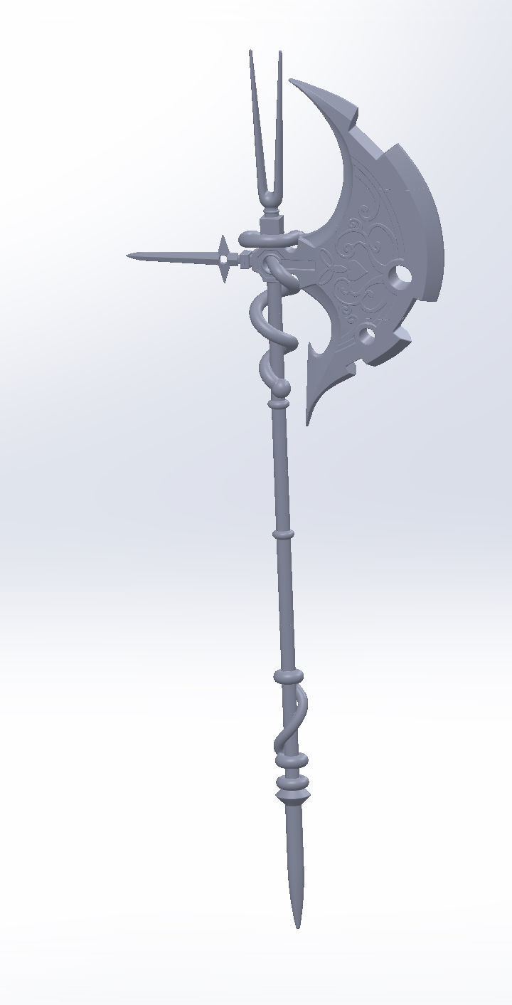 Gate Rory Mercury Axe Printable Assembly 3D print model_147