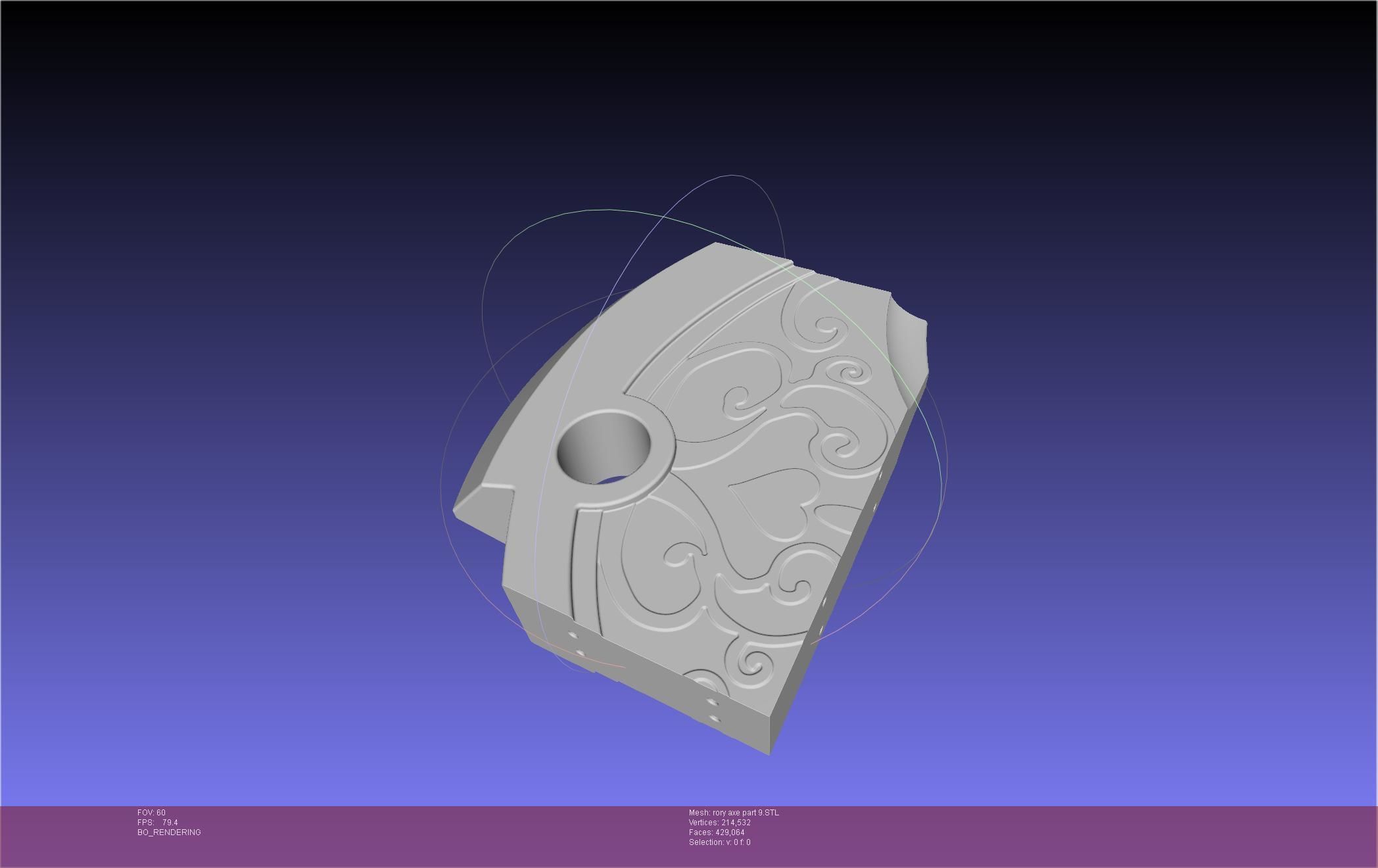 Gate Rory Mercury Axe Printable Assembly 3D print model_135