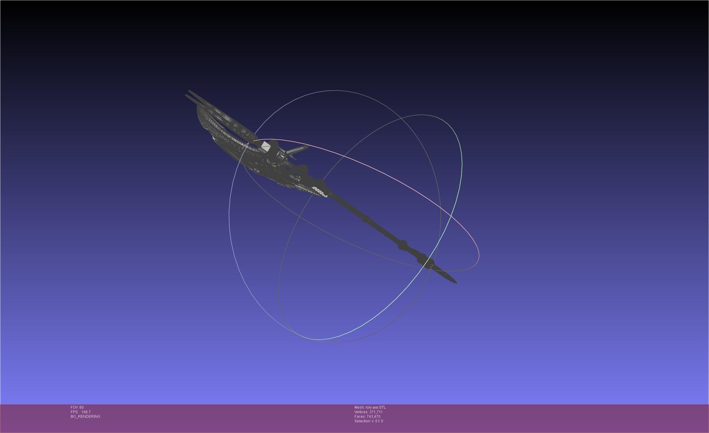 Gate Rory Mercury Axe Printable Assembly 3D print model_76