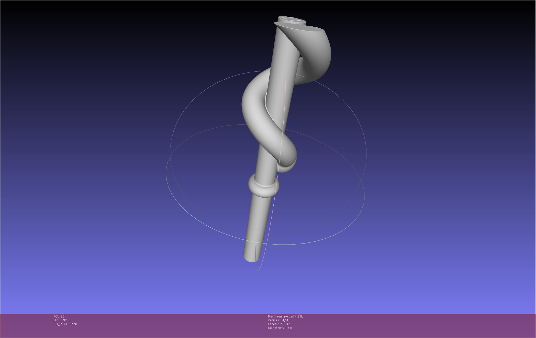 Gate Rory Mercury Axe Printable Assembly 3D print model_124