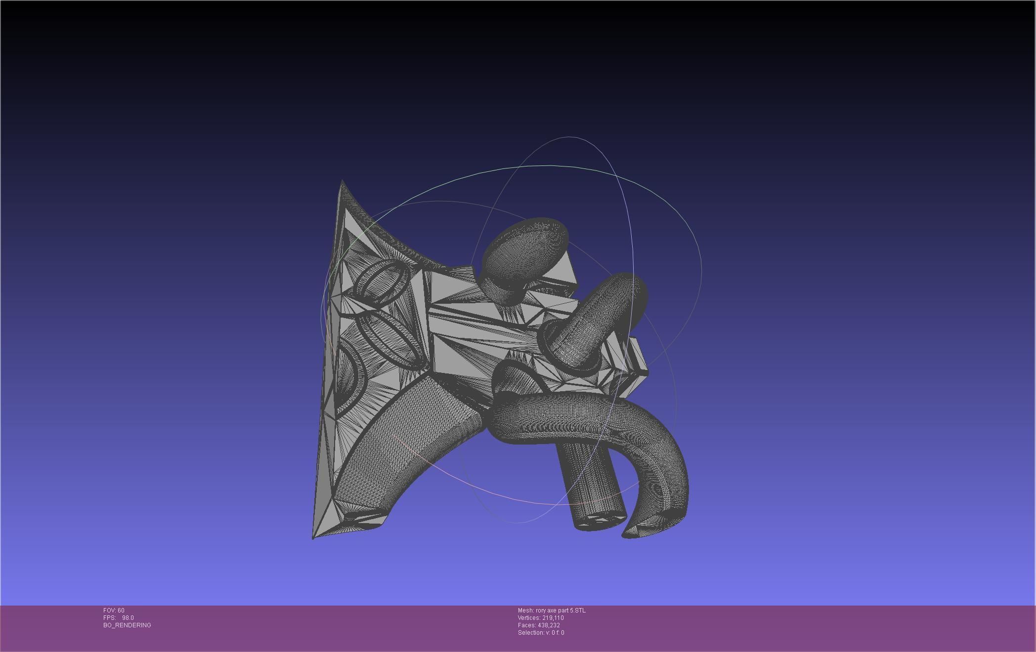 Gate Rory Mercury Axe Printable Assembly 3D print model_125