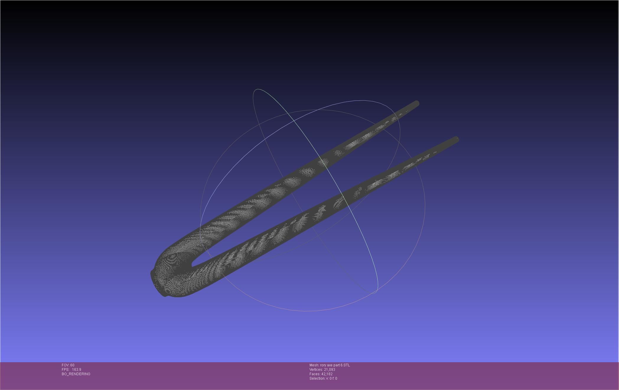 Gate Rory Mercury Axe Printable Assembly 3D print model_128
