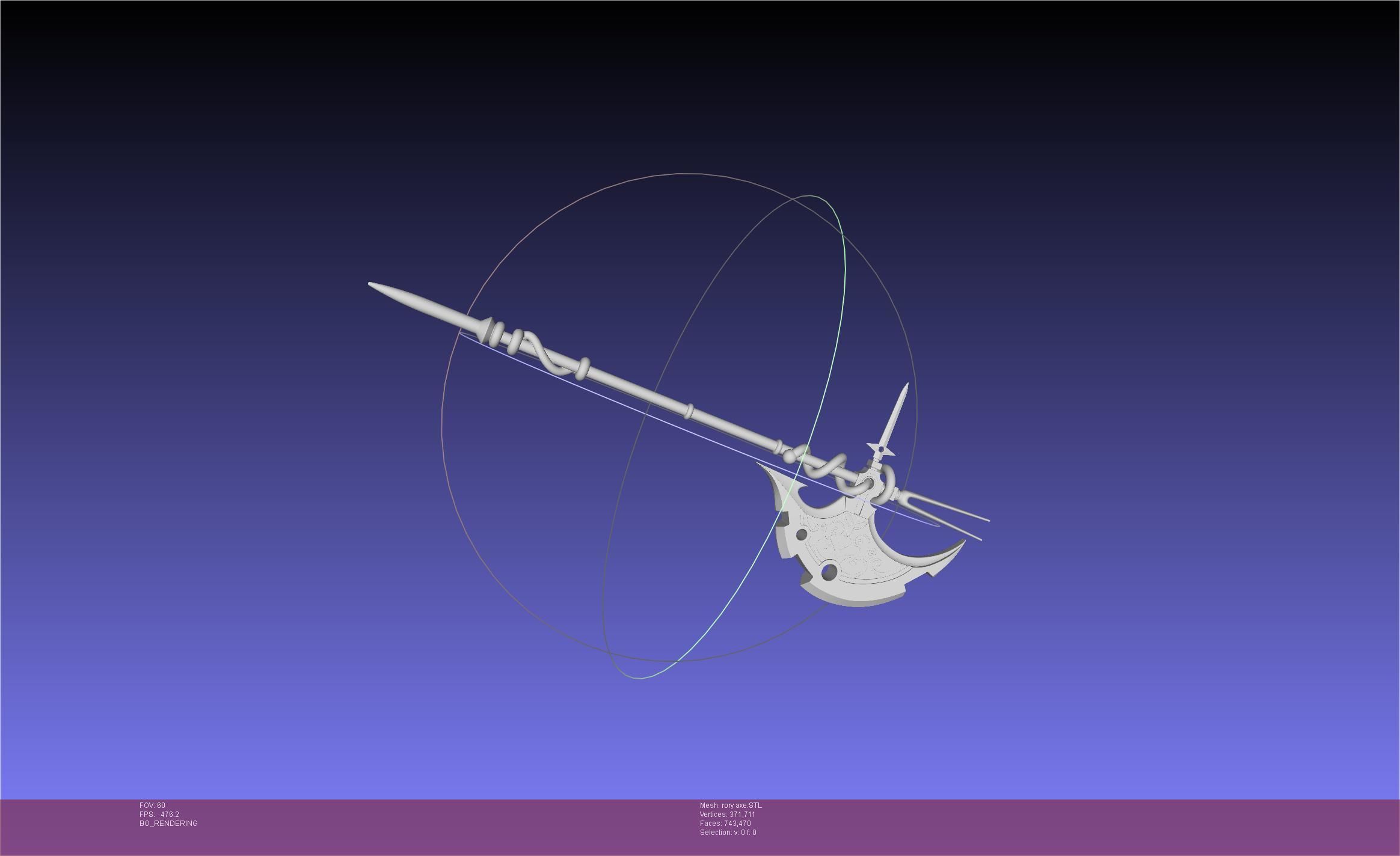 Gate Rory Mercury Axe Printable Assembly 3D print model_55
