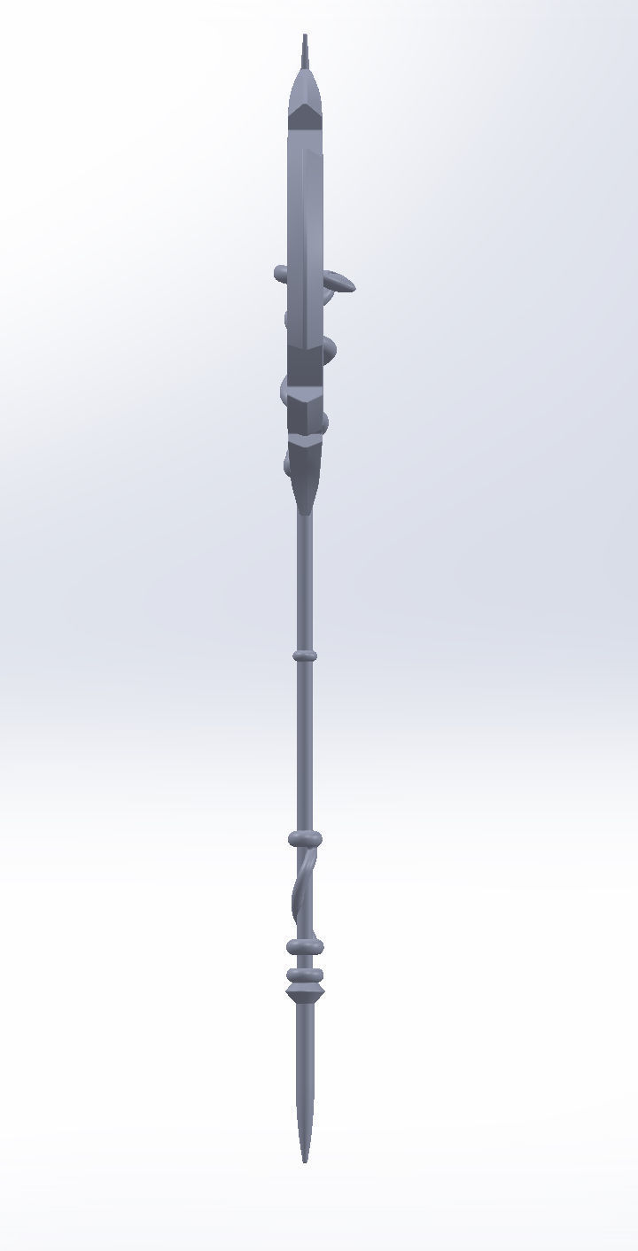 Gate Rory Mercury Axe Printable Assembly 3D print model_149