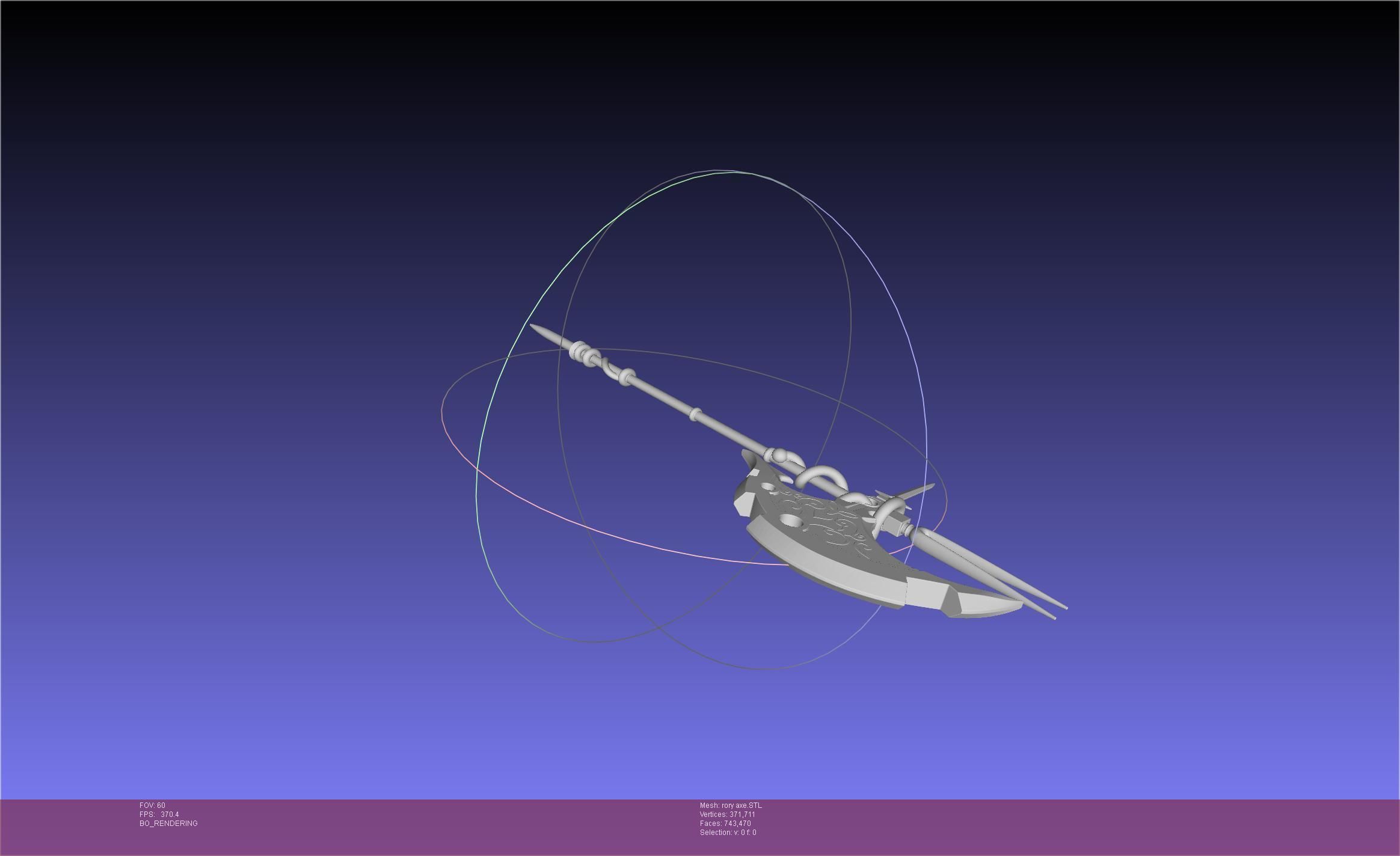 Gate Rory Mercury Axe Printable Assembly 3D print model_56