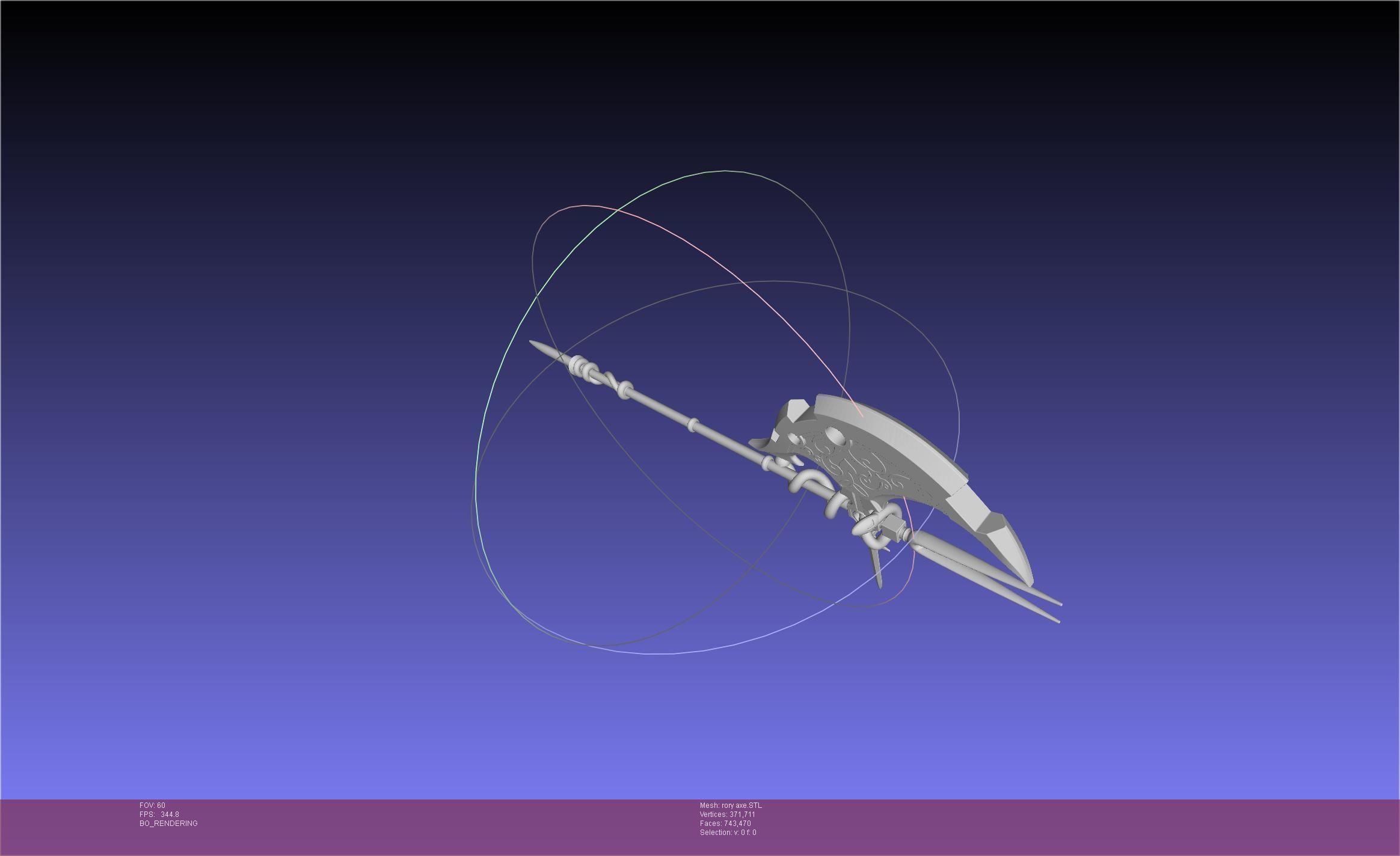 Gate Rory Mercury Axe Printable Assembly 3D print model_52