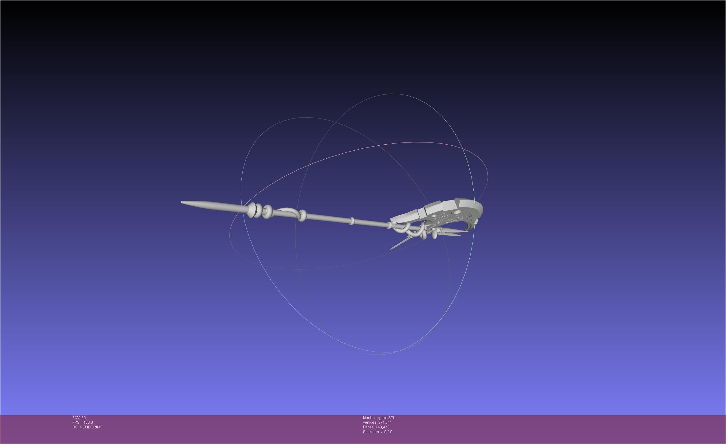 Gate Rory Mercury Axe Printable Assembly 3D print model_46