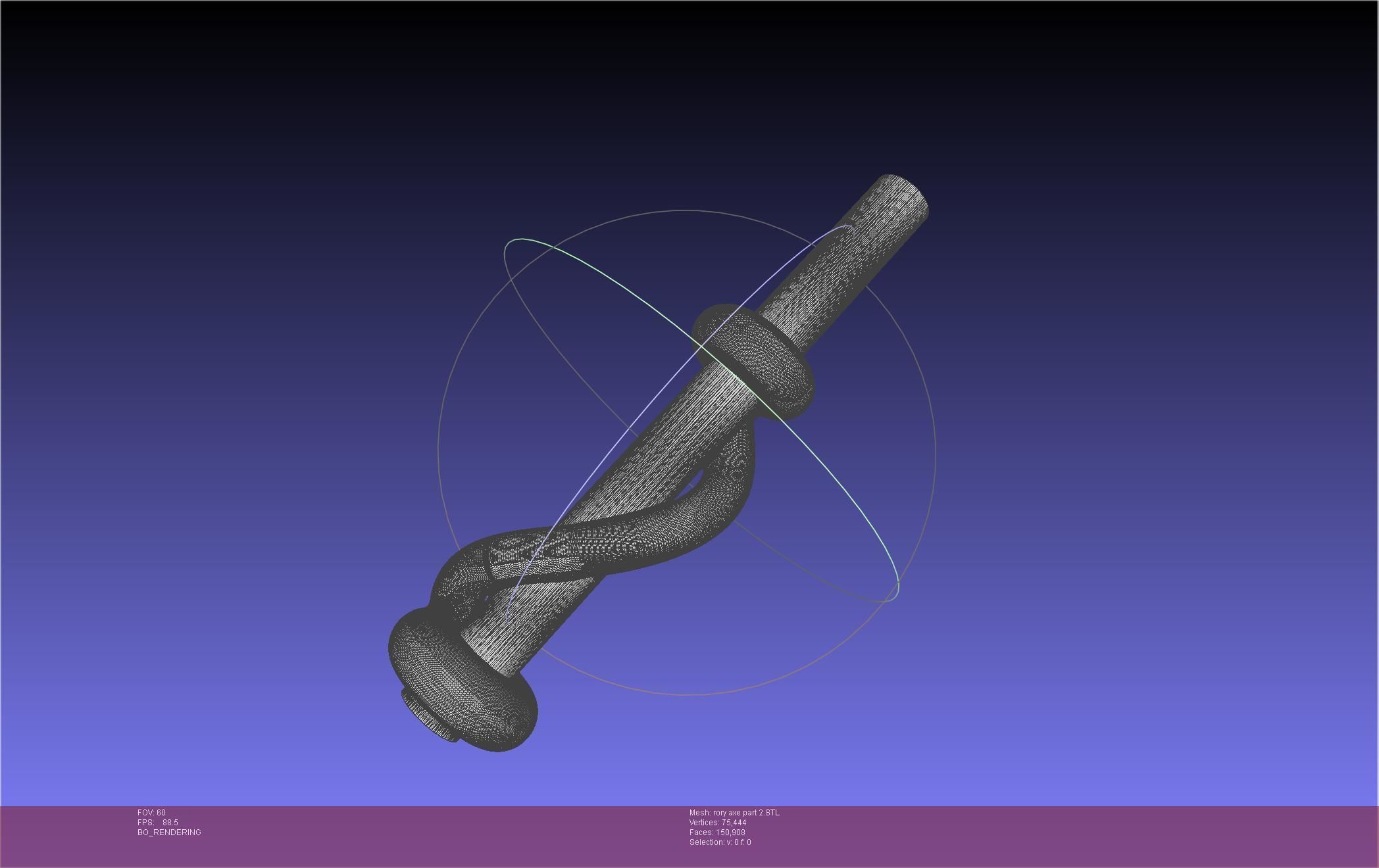 Gate Rory Mercury Axe Printable Assembly 3D print model_119