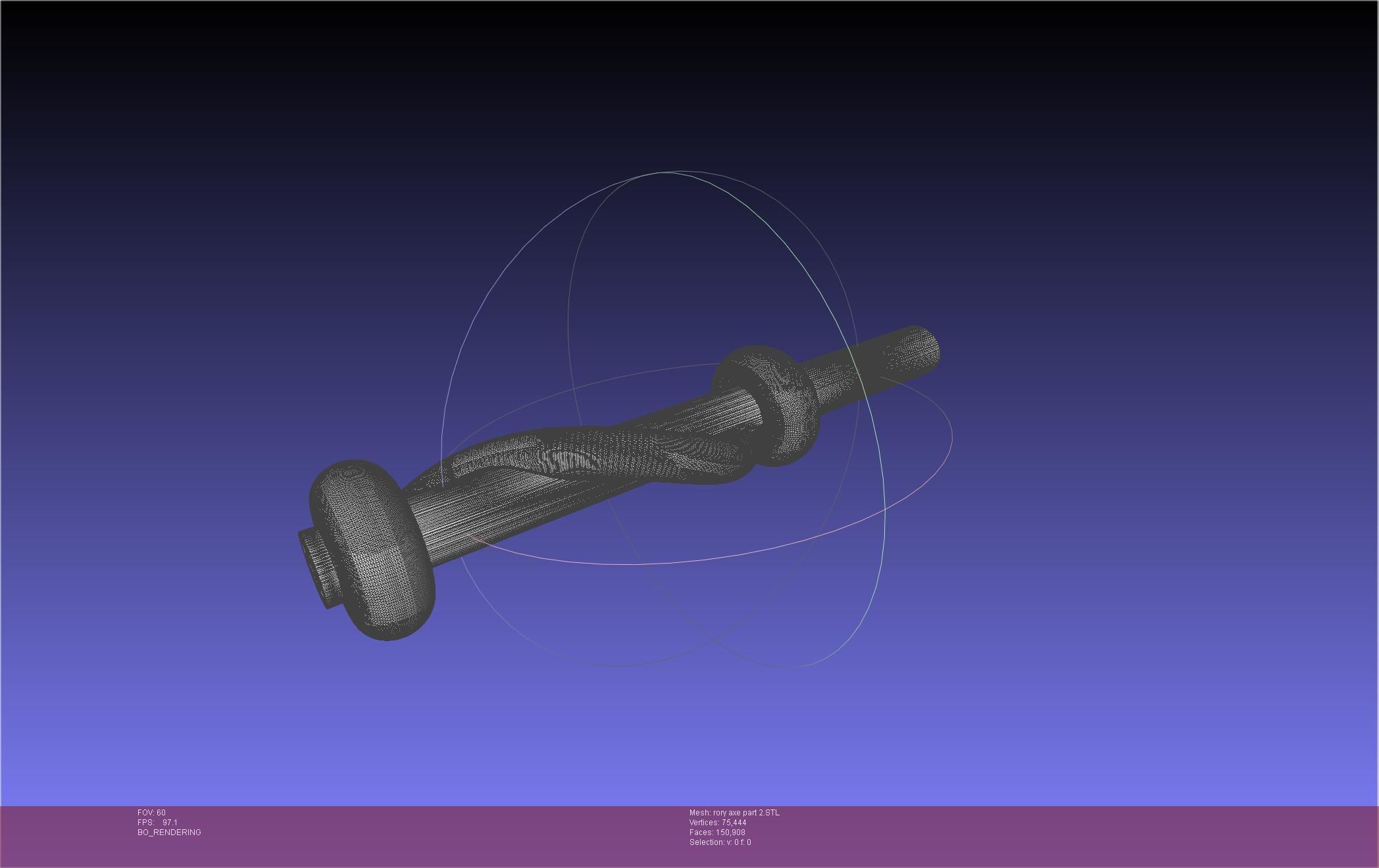 Gate Rory Mercury Axe Printable Assembly 3D print model_120
