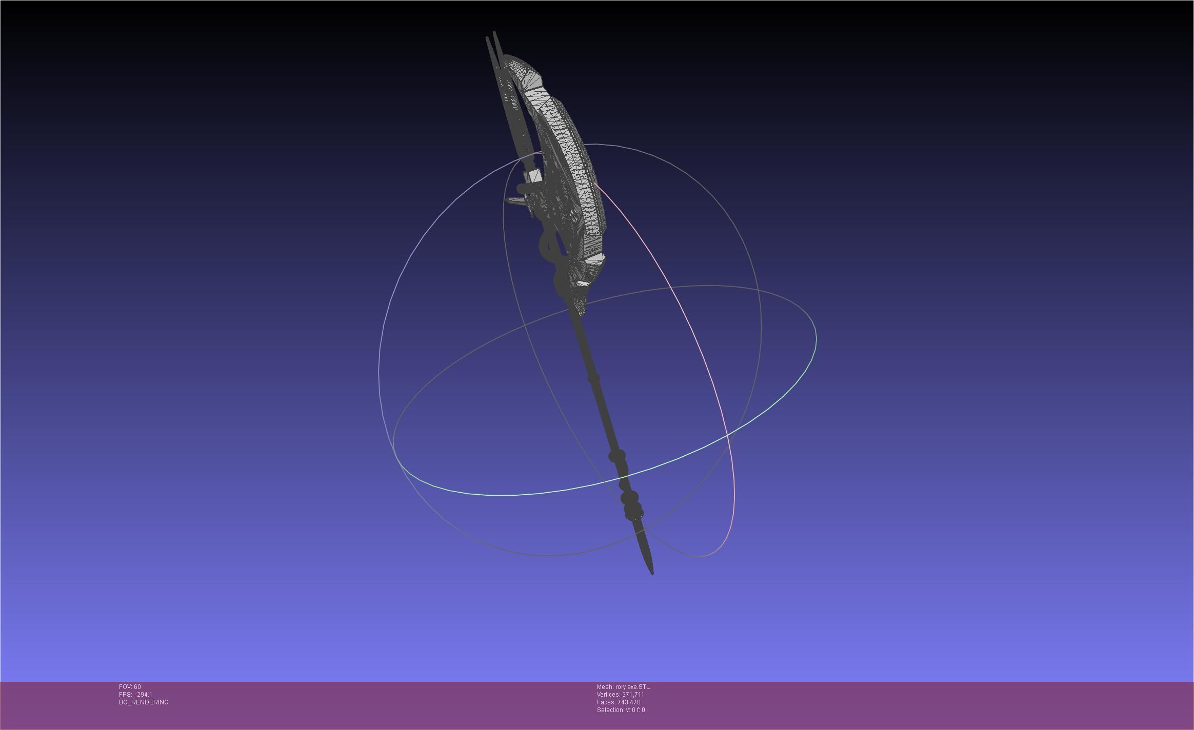 Gate Rory Mercury Axe Printable Assembly 3D print model_85