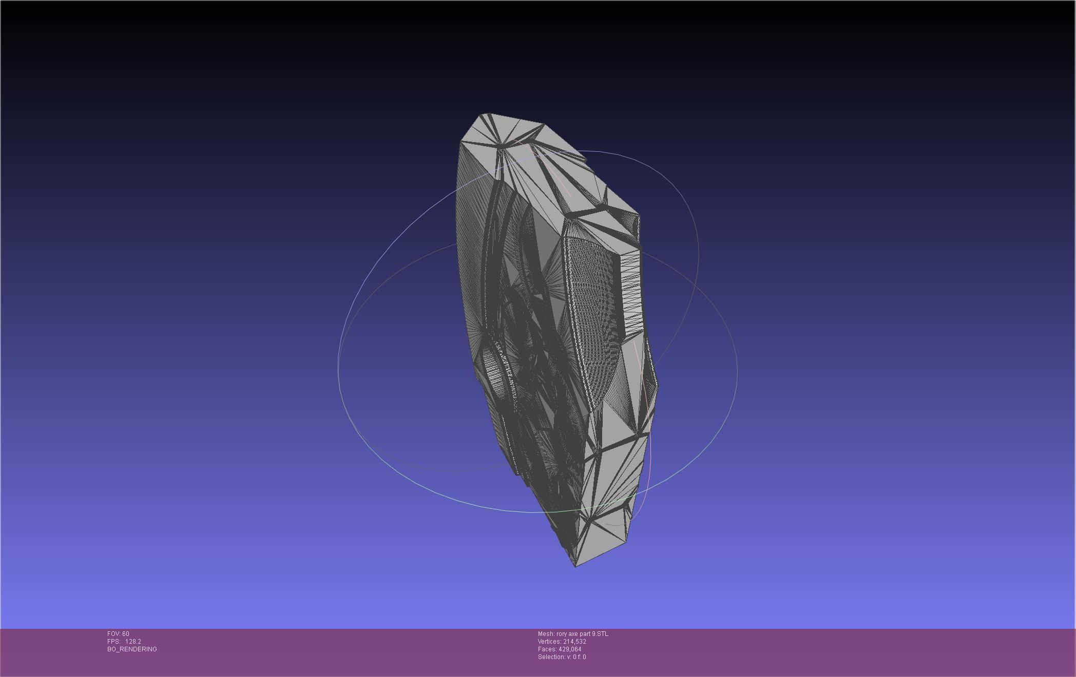Gate Rory Mercury Axe Printable Assembly 3D print model_133