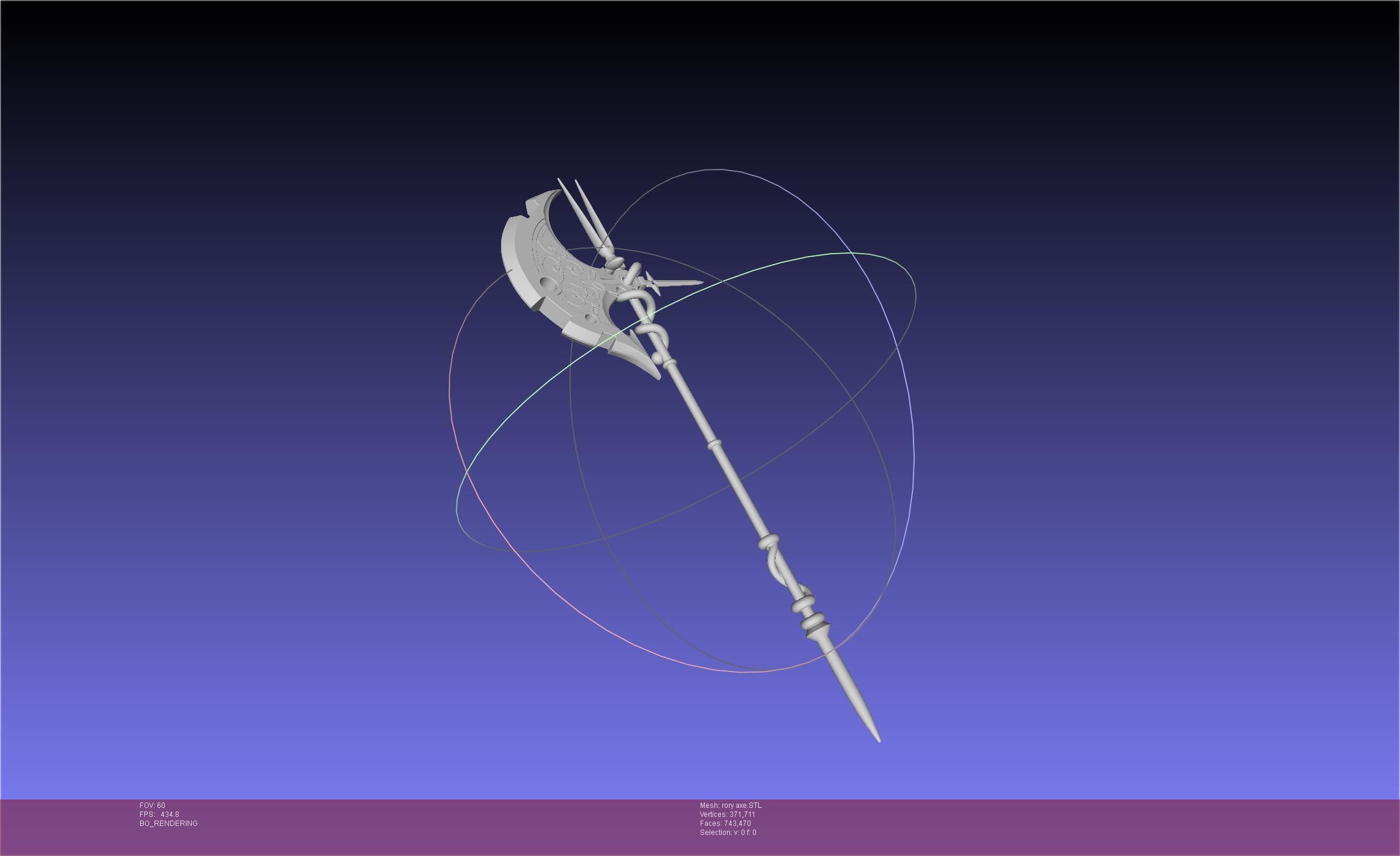 Gate Rory Mercury Axe Printable Assembly 3D print model_74