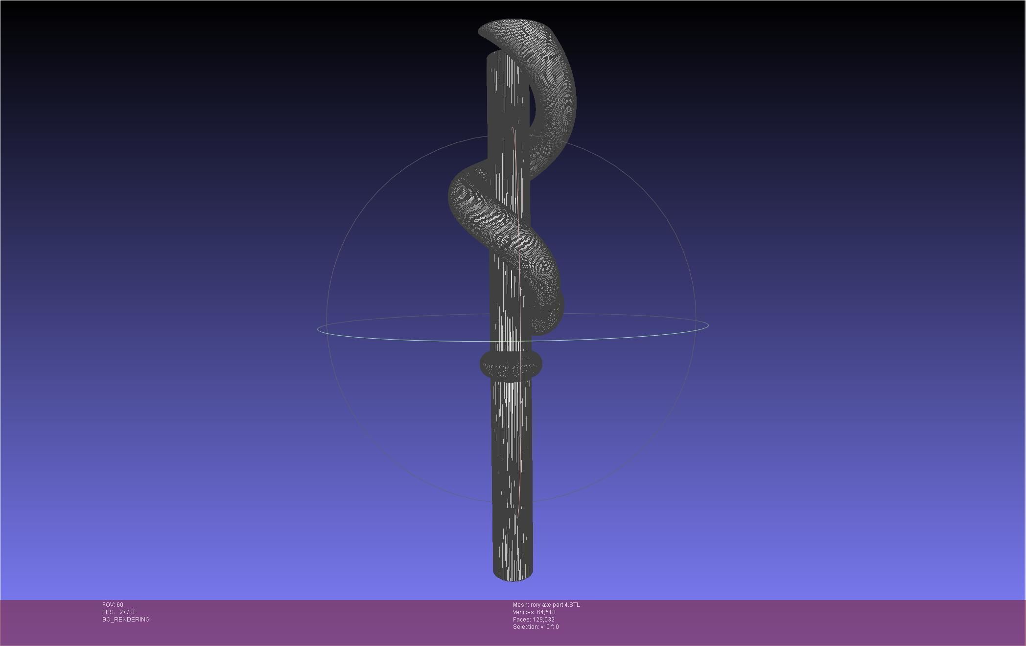 Gate Rory Mercury Axe Printable Assembly 3D print model_123