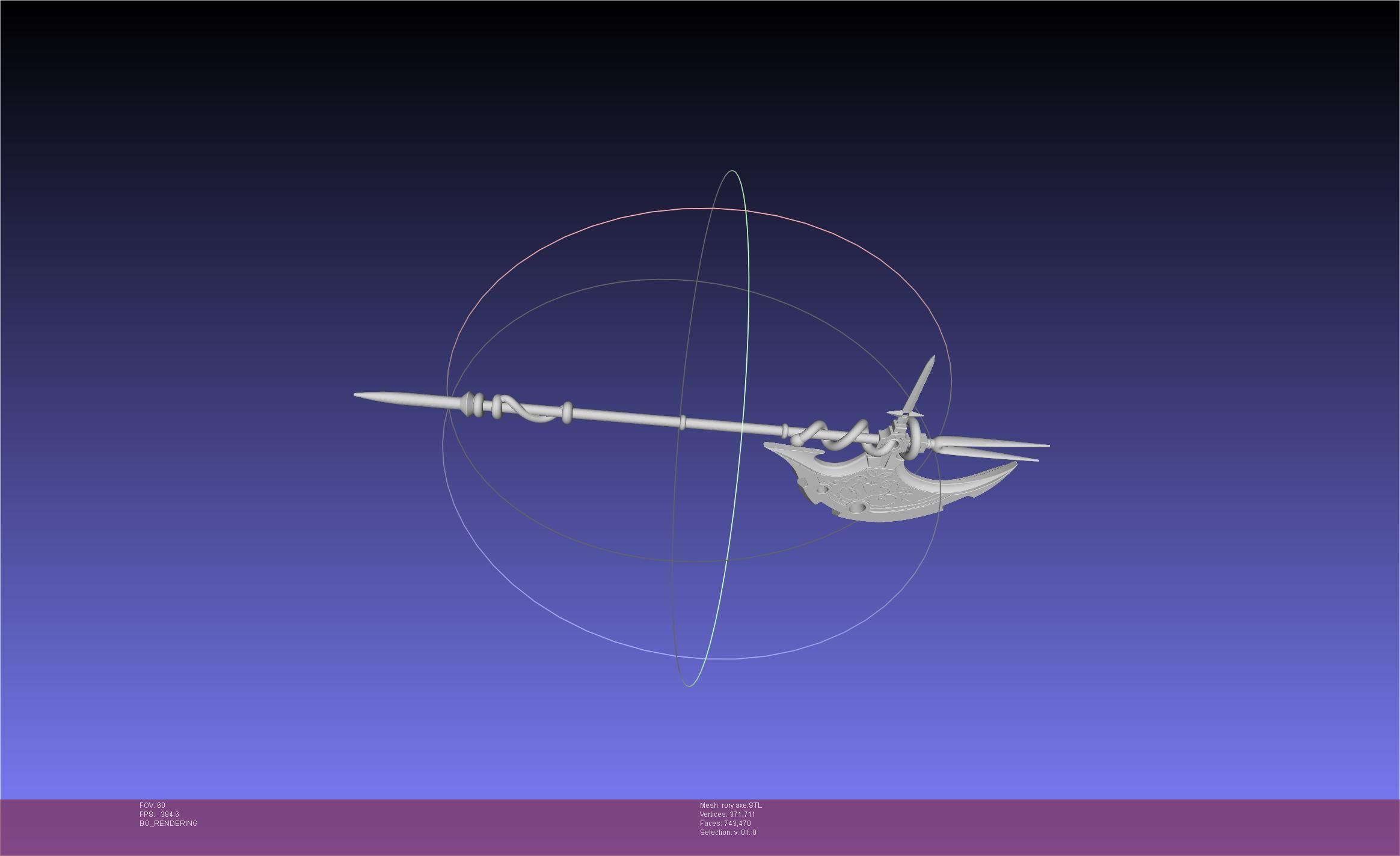 Gate Rory Mercury Axe Printable Assembly 3D print model_54