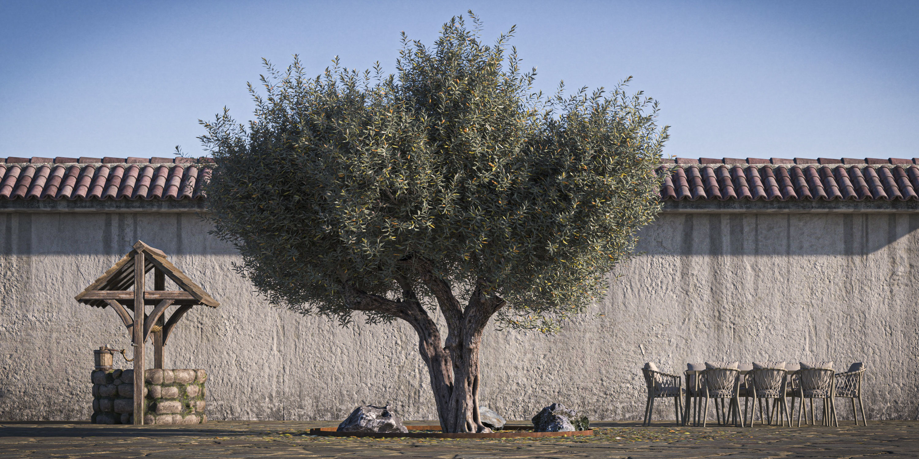 Olive Tree 08 RETOPO  3D model_1
