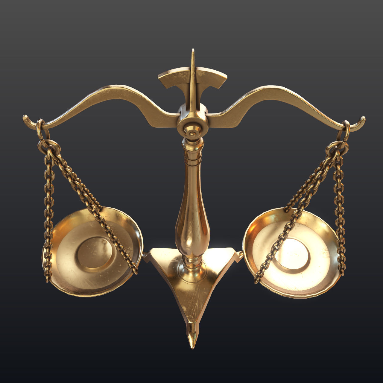 Balance scale 3D model_7