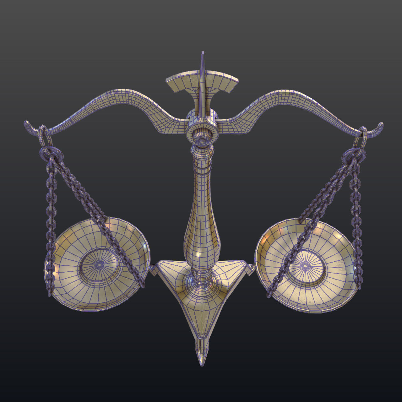 Balance scale 3D model_16