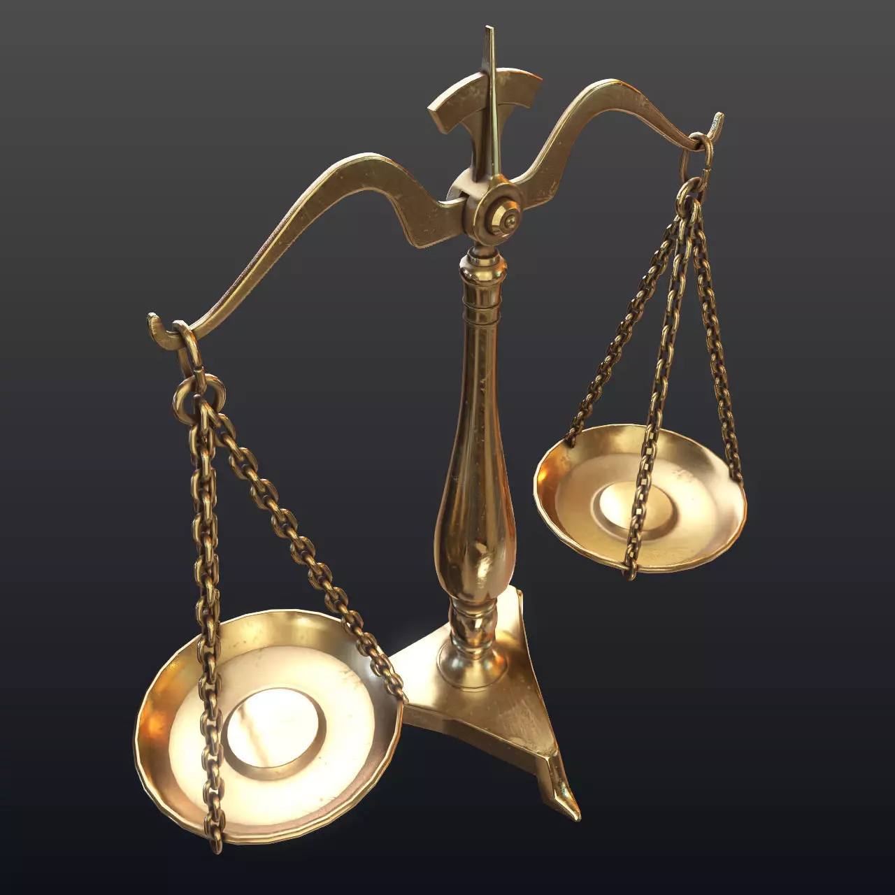 Balance scale 3D model_0