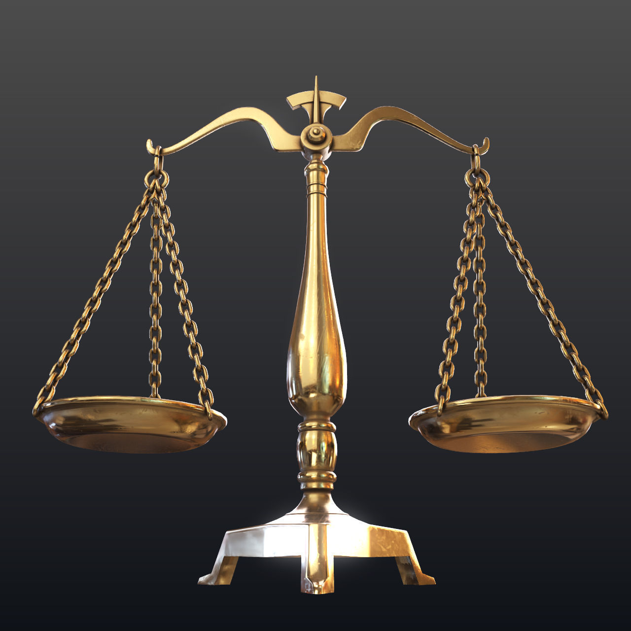 Balance scale 3D model_6
