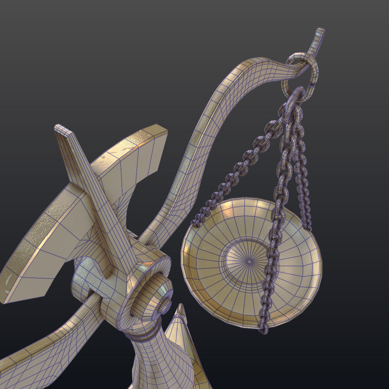 Balance scale 3D model_14