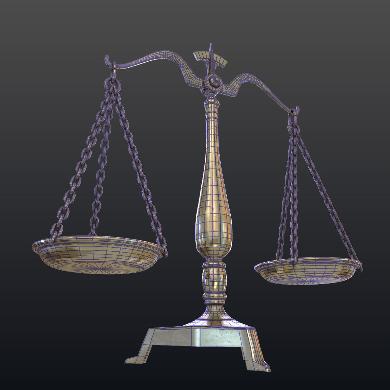 Balance scale 3D model_12