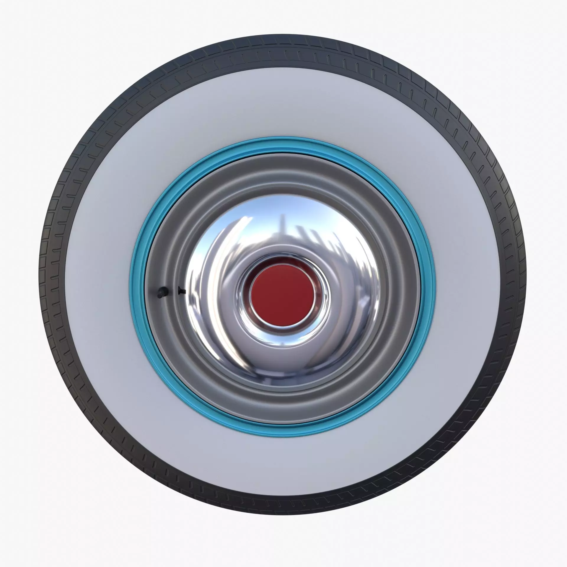 Generic 40s Car Wheel 3D model_0