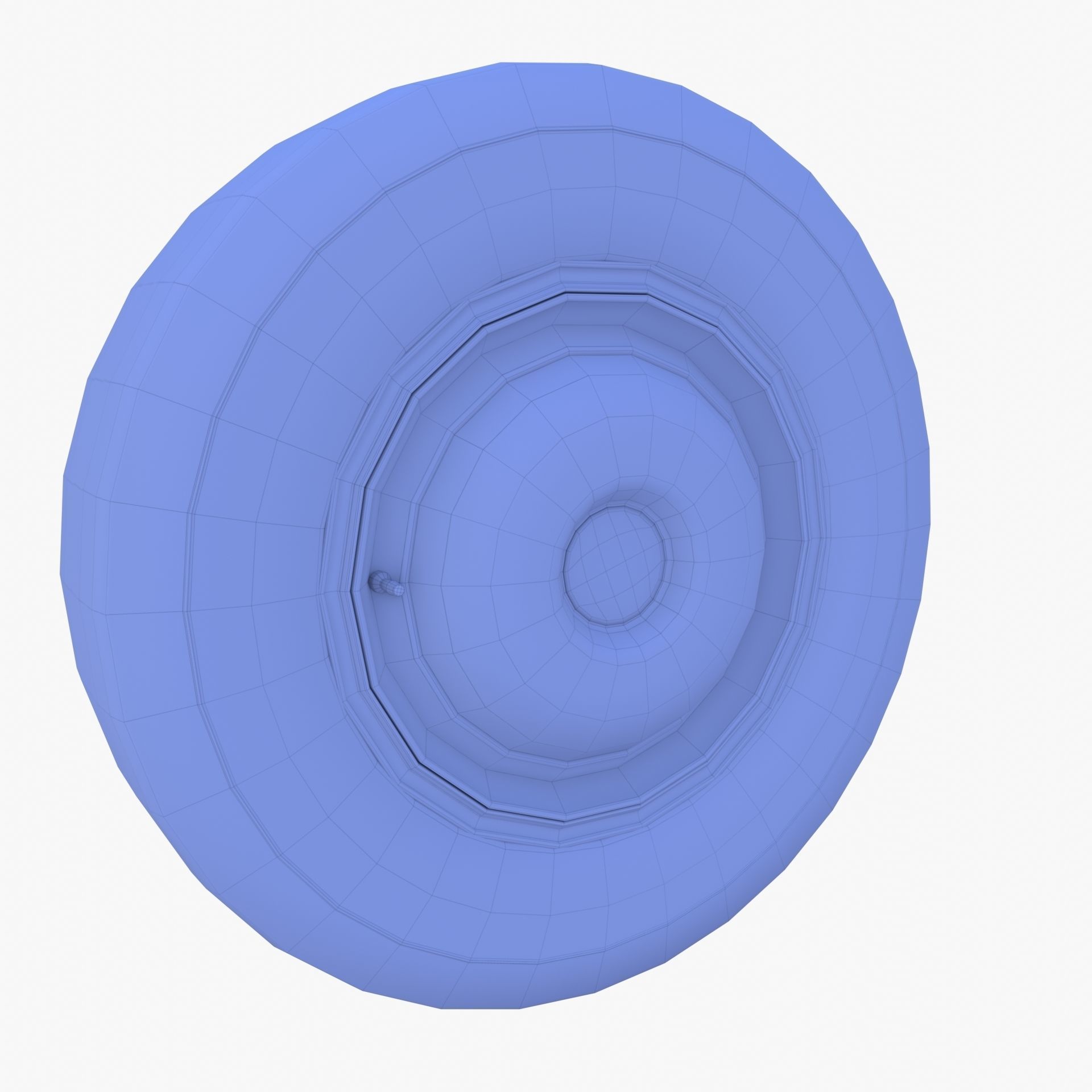 Generic 40s Car Wheel 3D model_16