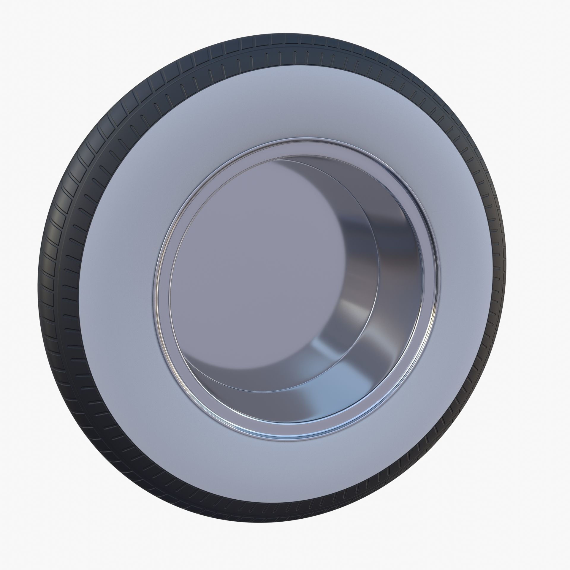 Generic 40s Car Wheel 3D model_6