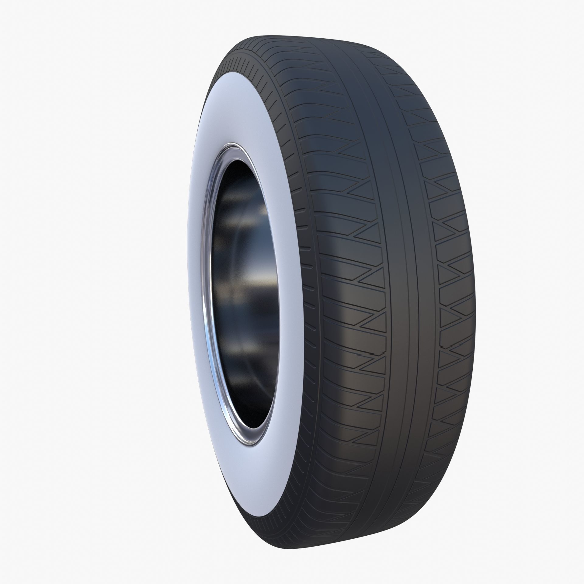 Generic 40s Car Wheel 3D model_8
