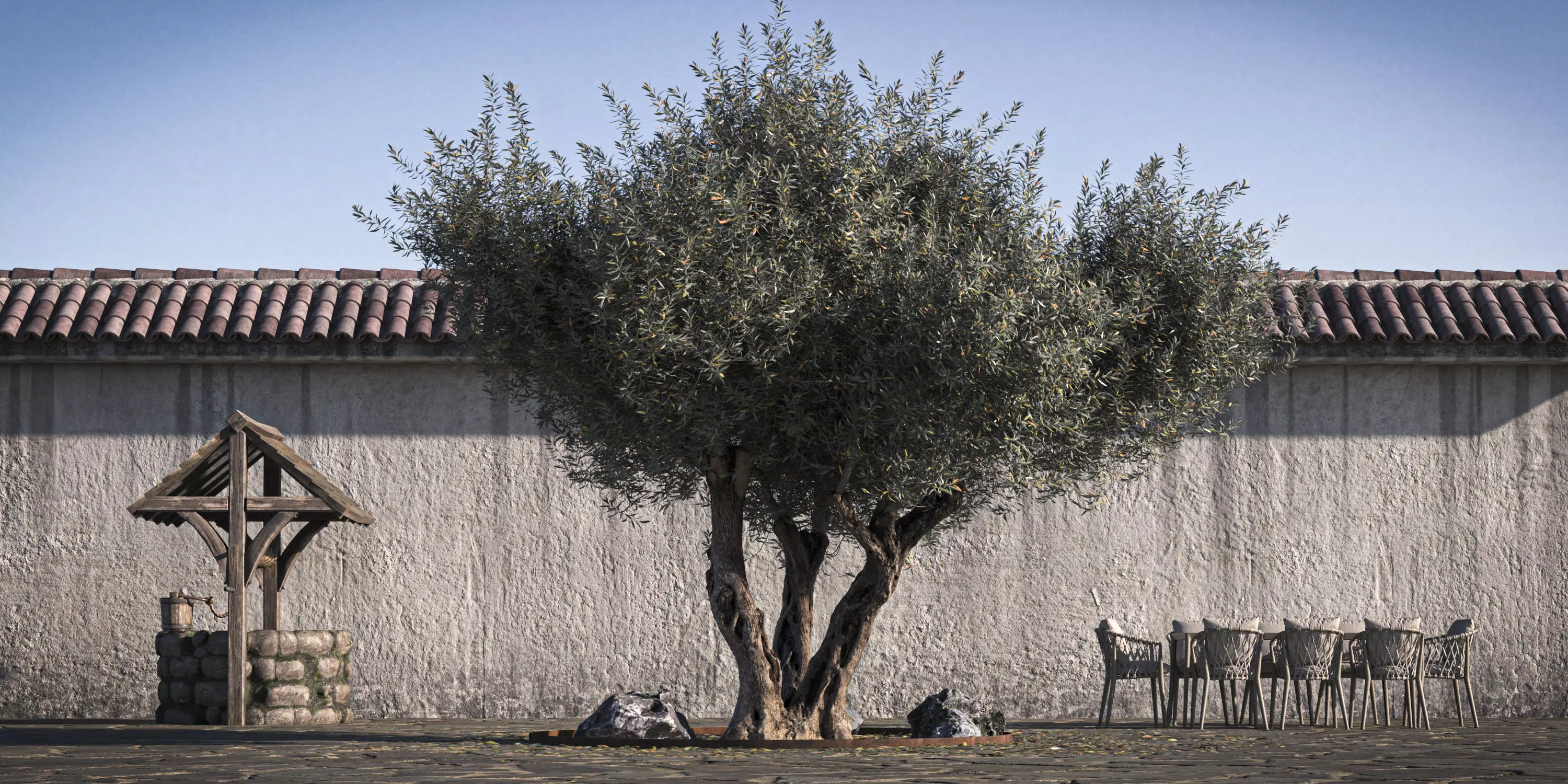 Olive Tree 10 RETOPO  3D model_0