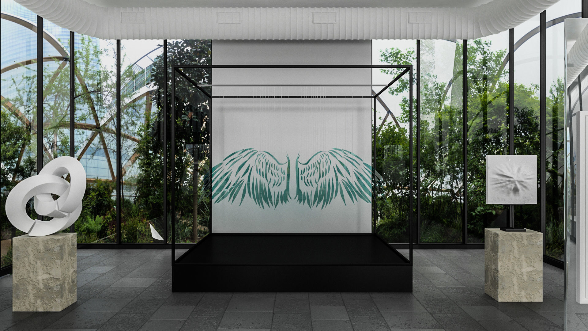  Art Gallery Contemporary 3D Low-poly 3D model_2