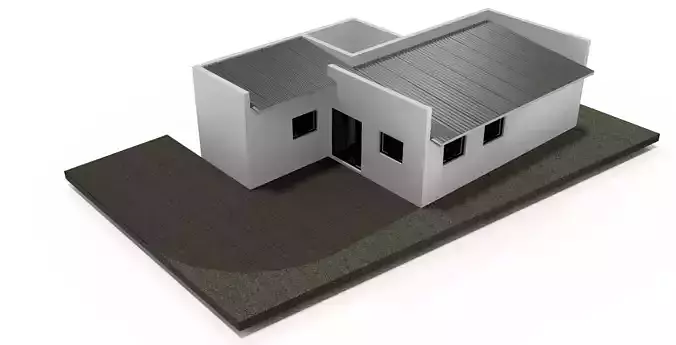 Flat Building 3D model