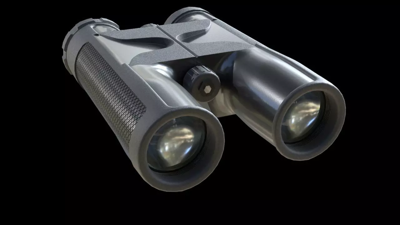 police binoculars 3D model