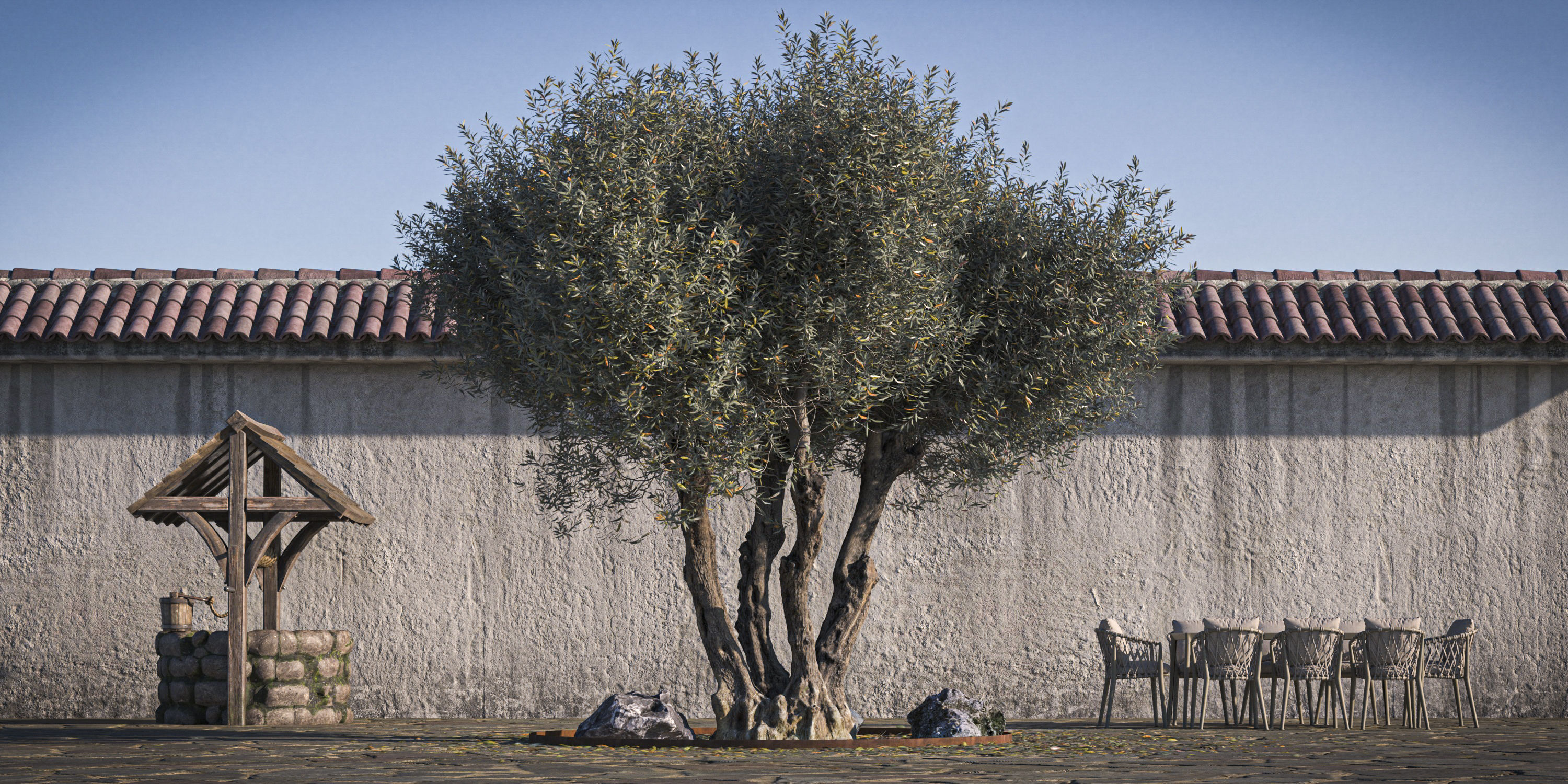 5 x Olive Tree Pack 01 3D Model Collection_15