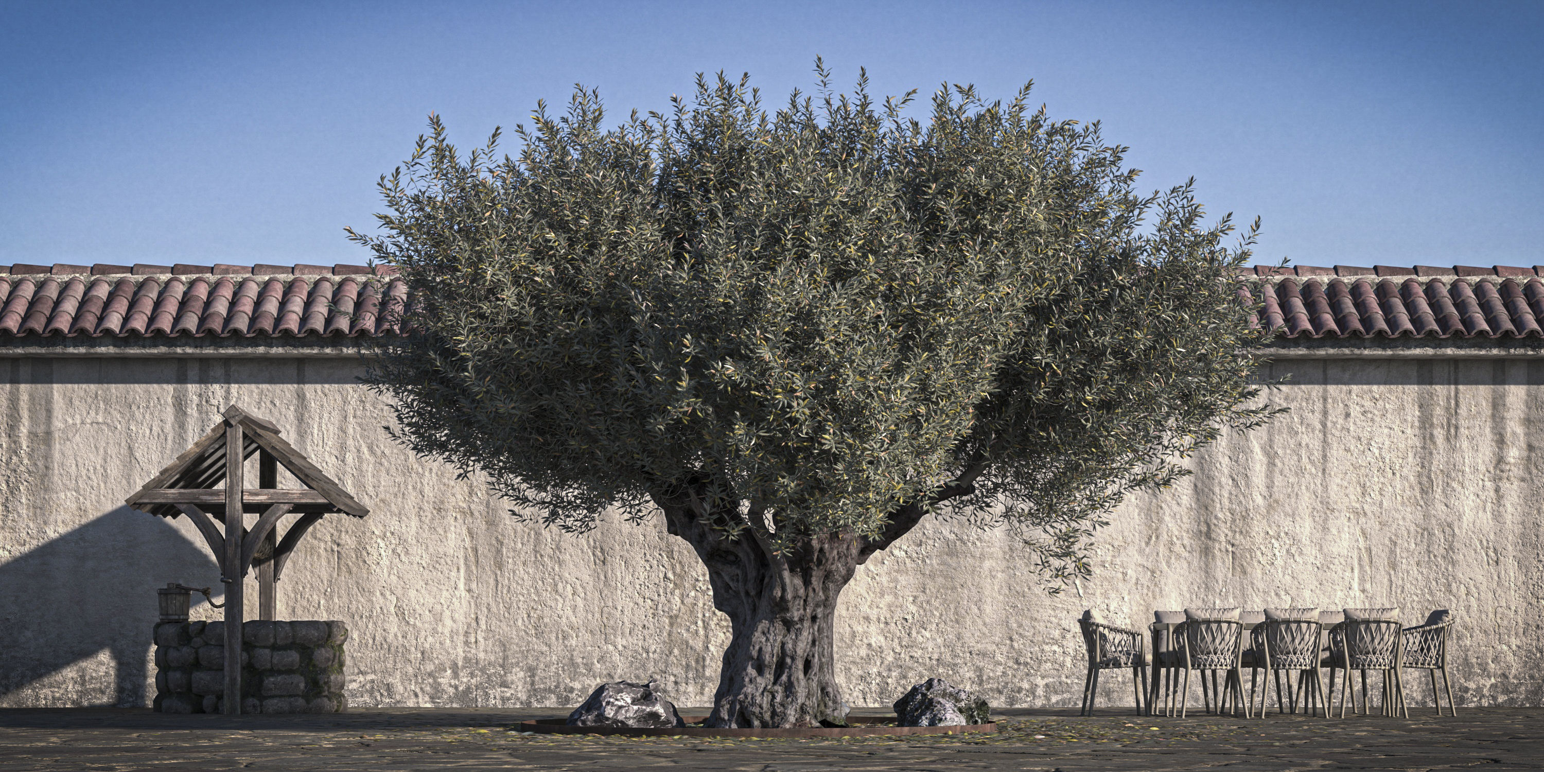 10 x Olive Tree Pack  3D Model Collection_72