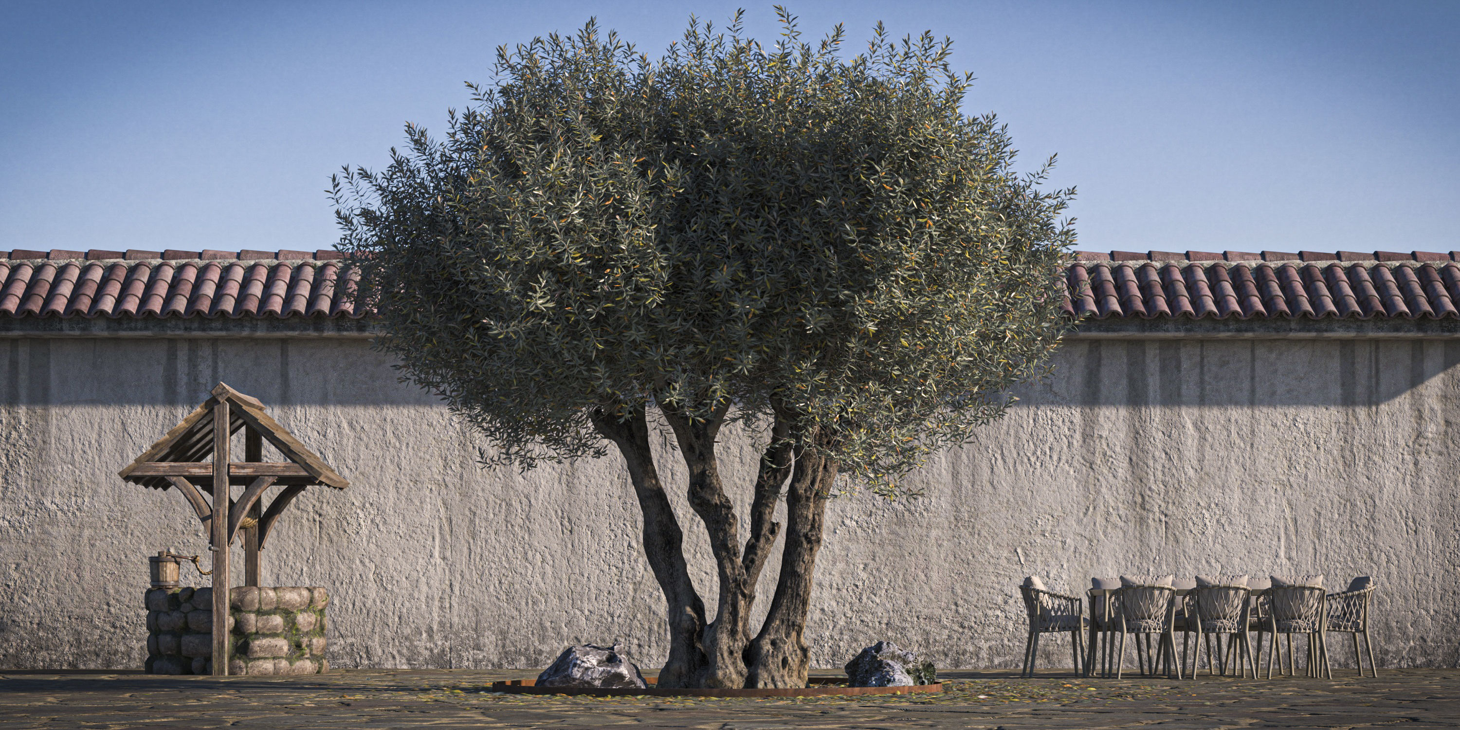 10 x Olive Tree Pack  3D Model Collection_24