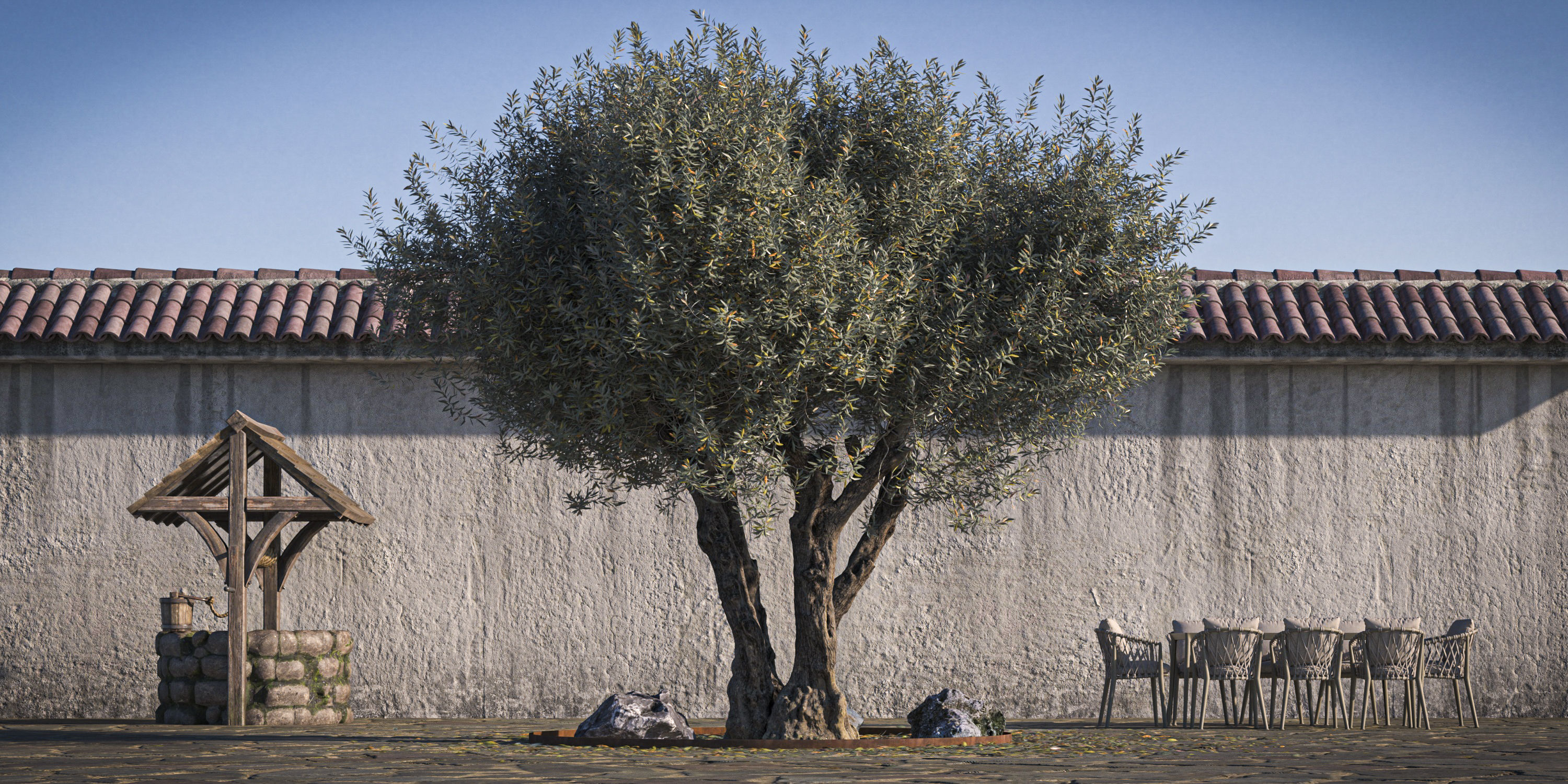 10 x Olive Tree Pack  3D Model Collection_29