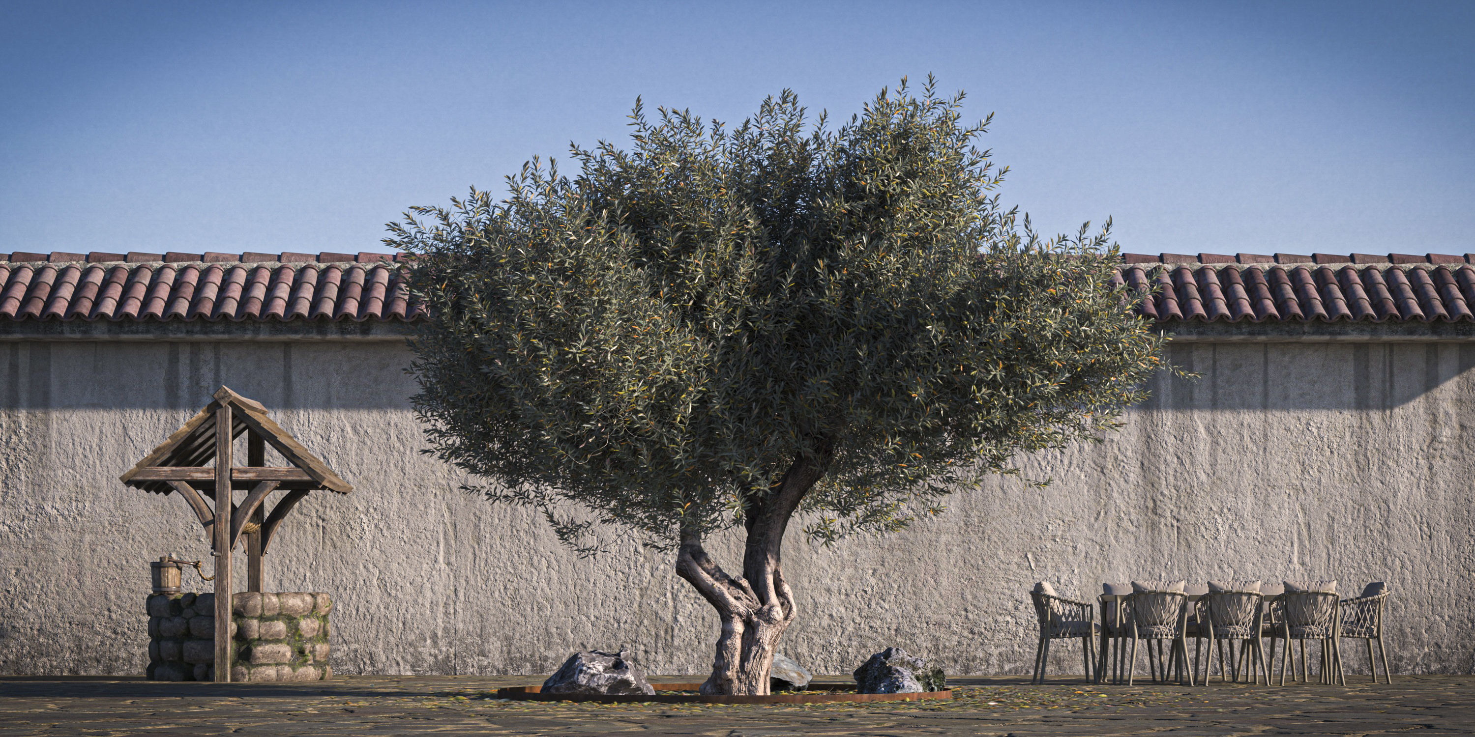 10 x Olive Tree Pack  3D Model Collection_38