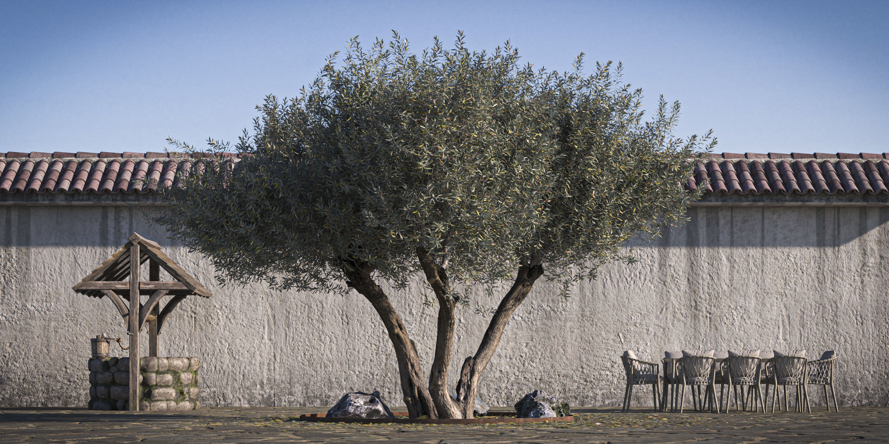 10 x Olive Tree Pack  3D Model Collection_71